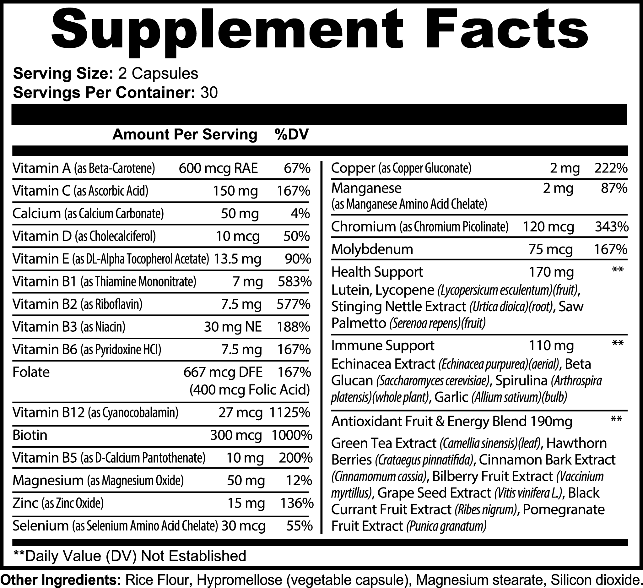 FOUNTAIN OF YOUTH DAILY CAPSULES